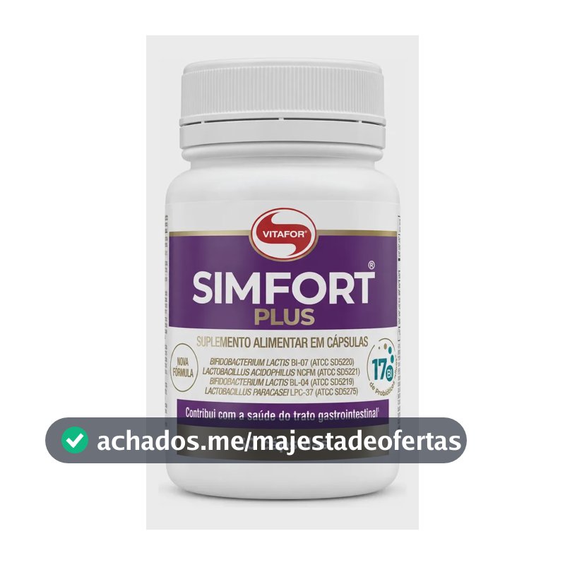 Simfort Plus Probióticos 30 Cápsulas - Vitafor