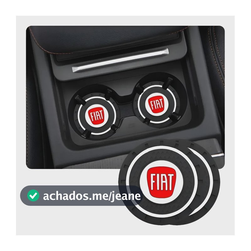 Porta Copos Toro Argo Strada Palio Punto Acessórios Fiat Preto