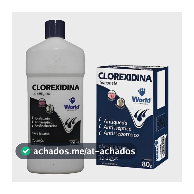 Xampu Para Dermatite Canina Shampoo Clorexidina + Sabonete  -eutro