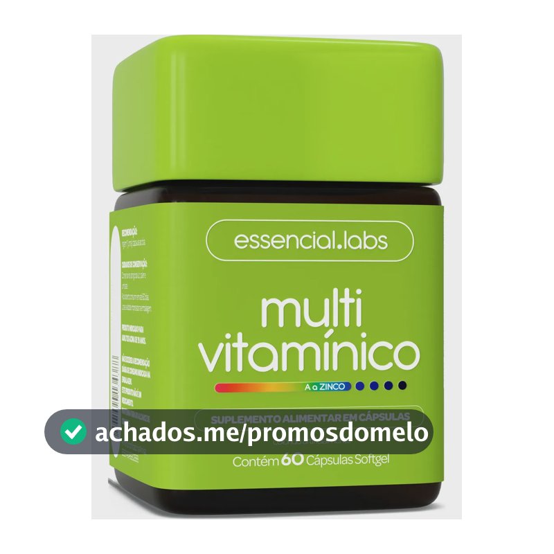 Multivitaminico De A A Zinco - Polivitamínico Com Fórmula Avançada E Concentrada - 60 Cápsulas Softgel Sem Sabor