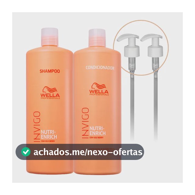 Kit Wella Invigo Nutri Enrich Shampoo e Condicionador 2 L