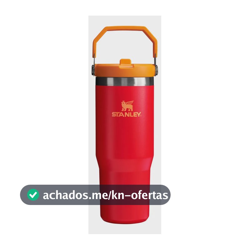 Garrafa Térmica Stanley Tumbler Flip Straw Chili 887ml