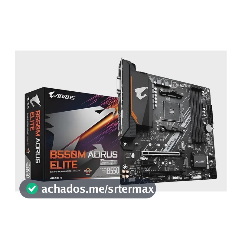 Placa-mãe Gigabyte Amd Am4 B550m Aorus Elite 4x Ddr4 Matx Preto