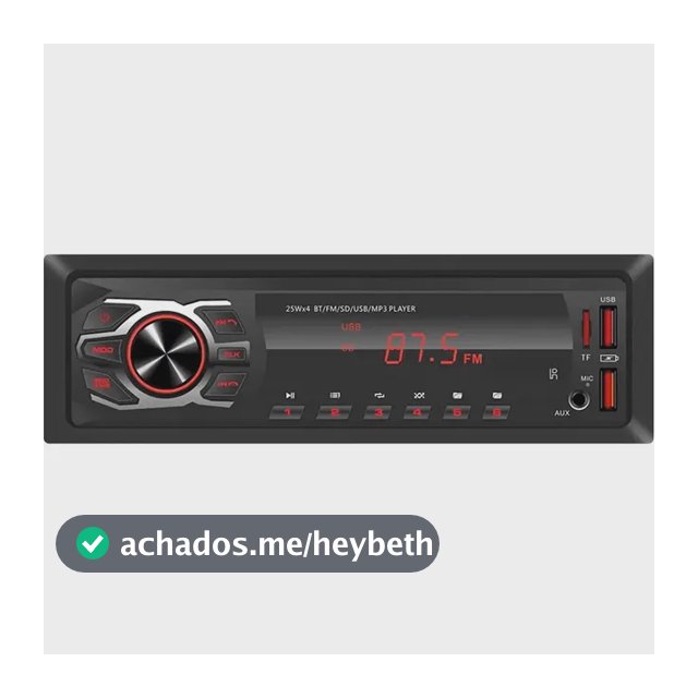 MP3 Player First Option 6688 Som Automotivo Radio Bluetooth 25W FM USB Pen Drive BT Carro Caminhonte 1 Din Caixa Bob Saida RCA