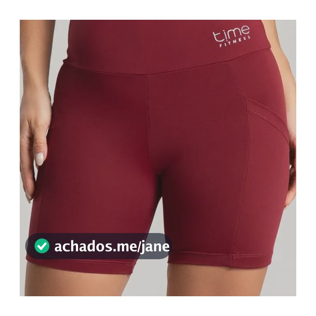 Bermuda Feminina Fitness Suplex Poliamida Com Bolso Corrida