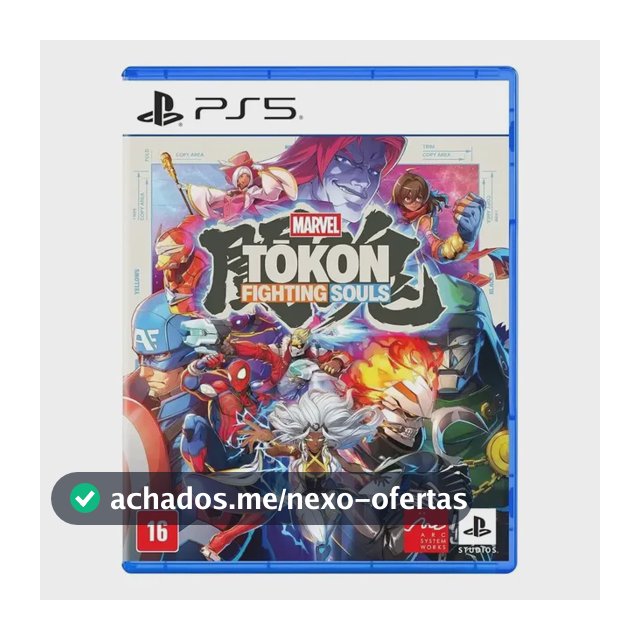 Marvel Tōkon Fighting Souls Jogo PlayStation 5 Edição Padrão Combate Online Arte Estilo Anime