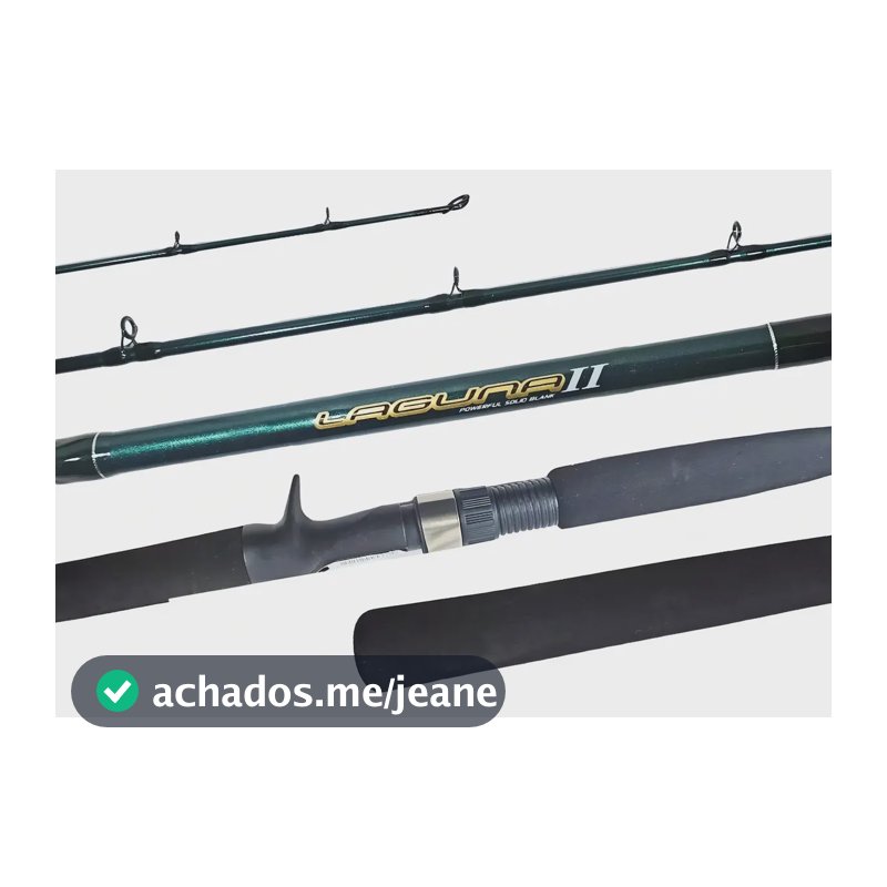 Vara Carretilha Marine Sports Laguna II 1,83m 40-80lb Fibra Vidro