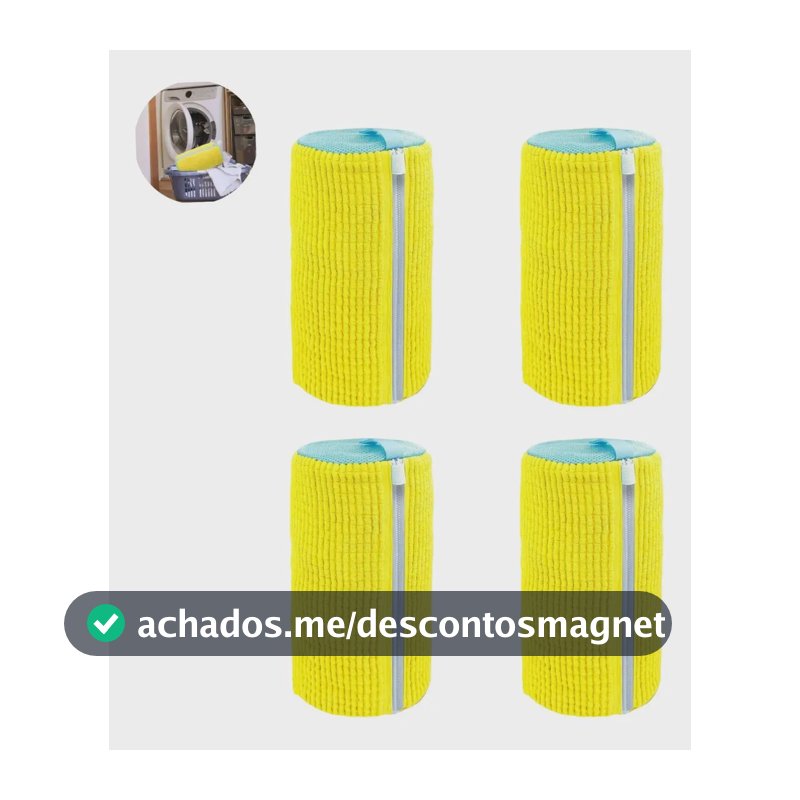 Kit 4 Saco Para Lavar Sapatos Tênis Na Máquina De Lavar Kit 4