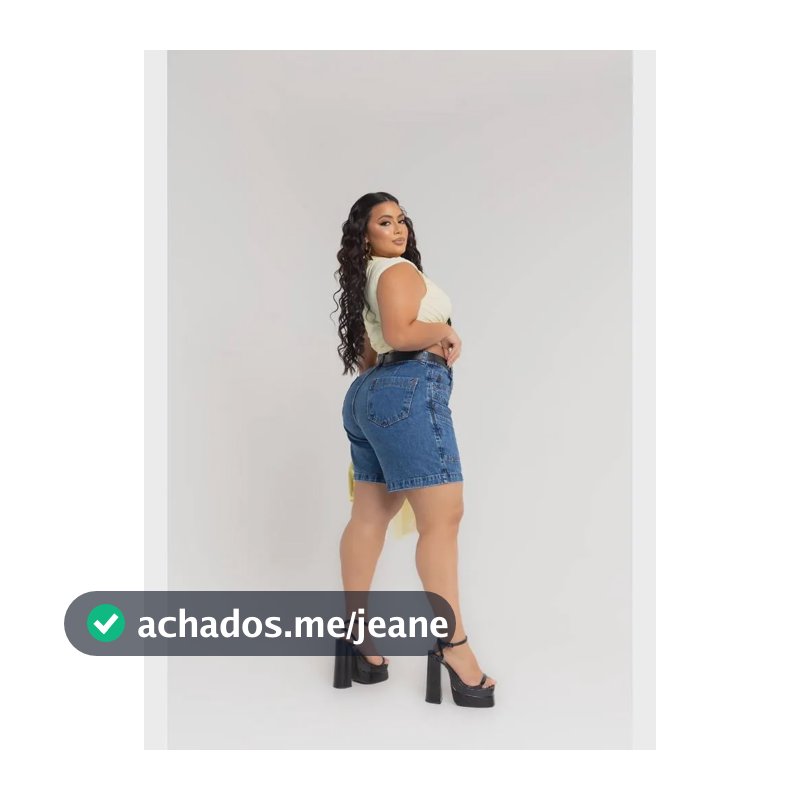 Kit Bermuda Jeans Feminina Plus Size Meia Coxa Confortável Azul 48