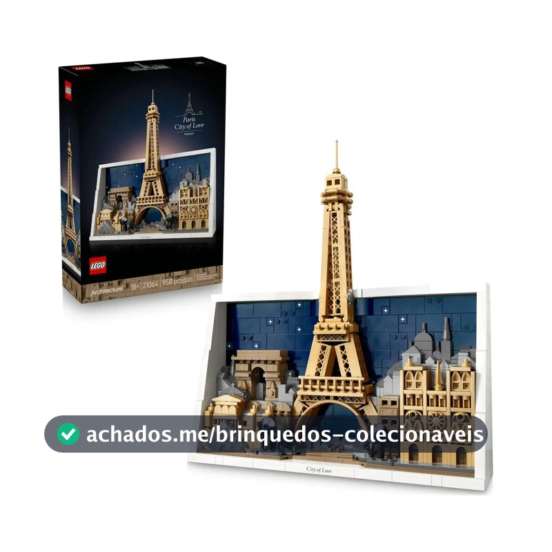 Lego Architecture Paris: Cidade Do Amor 21064 958 Peças