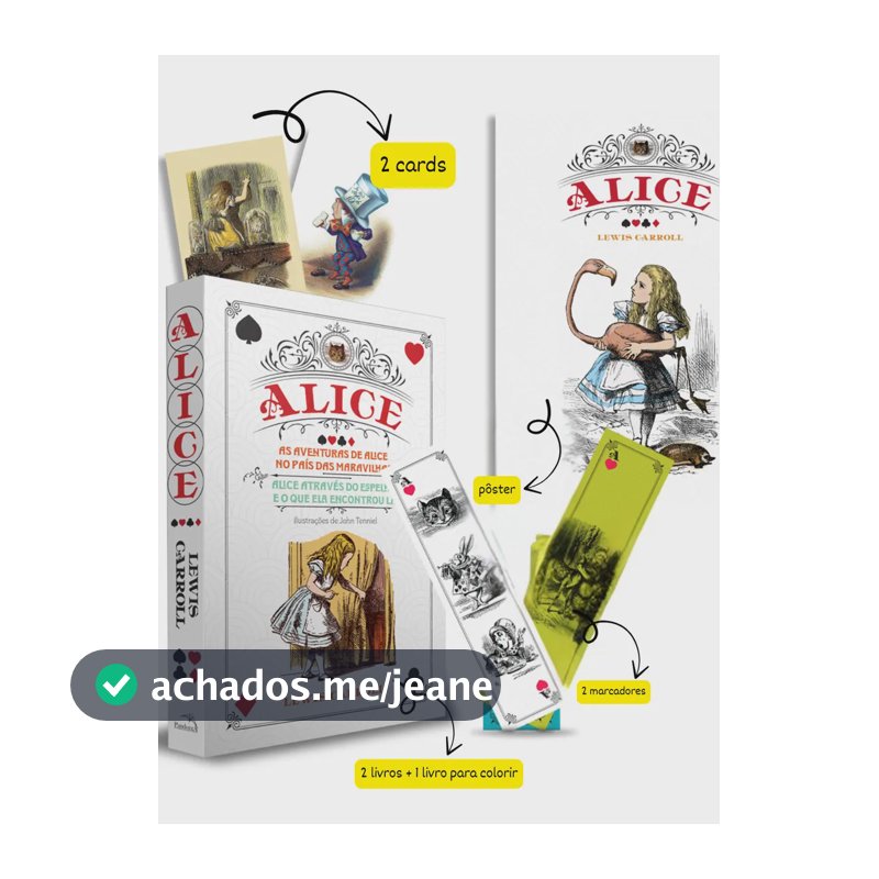 Box - Alice nos país das maravilhas + Alice através do espelho + Alice para colorir - Carroll, Lewis - Ciranda Cultural - Capa Mole