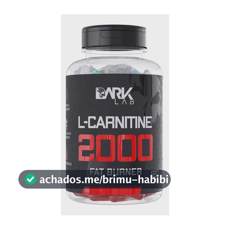 L-carnitina 2000 Queimador Gordura 120 Cápsulas - Dark Lab Sabor Sem sabor