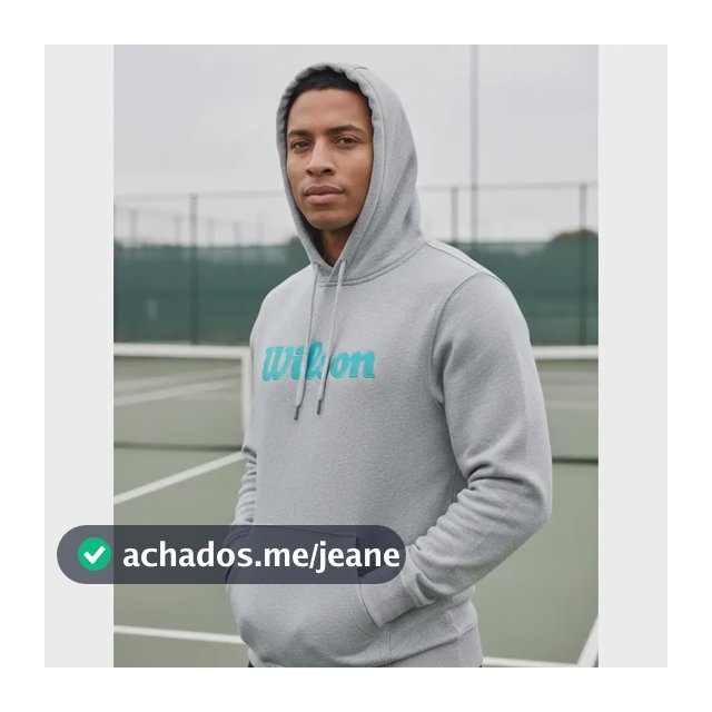 Blusa Wilson Graphic Hoodie Ii 114008021 M Cinza