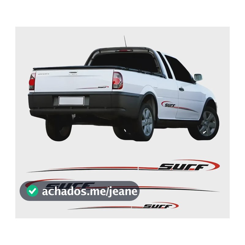 Kit Faixa Lateral Para Saveiro Parati Surf 2008 2009 2010 11