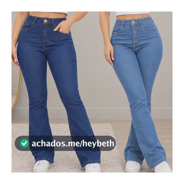 Kit Com 2 Calça Jeans Feminina Flare Melhor Jeans Do Brasil