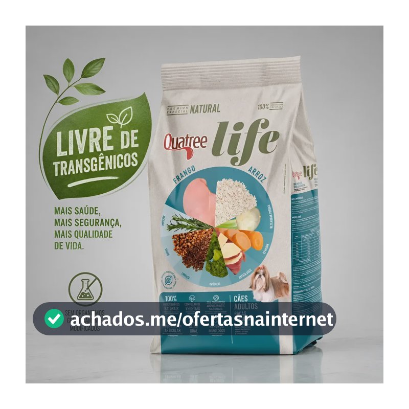 Ração Quatree Life Premium Especial Cães Raças Pequenas 3kg