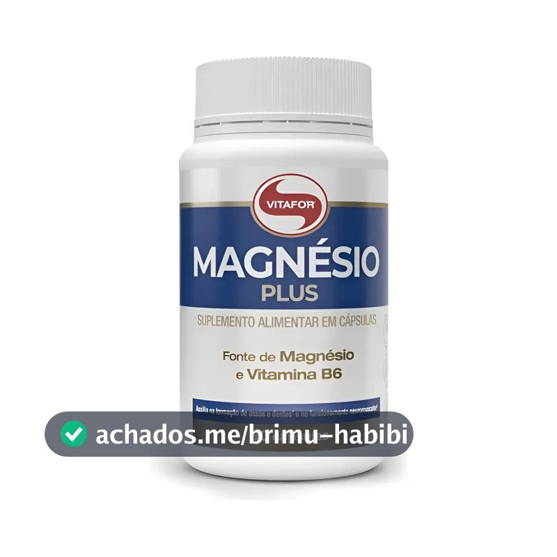 Magnésio Plus Suplemento Alimentar 90 Cáps Vitafor Sem