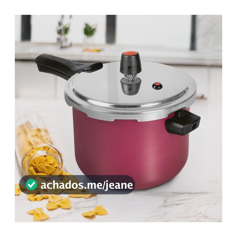 Panela De Pressão Panelux 4.5l Fechamento Externo Cor Cereja