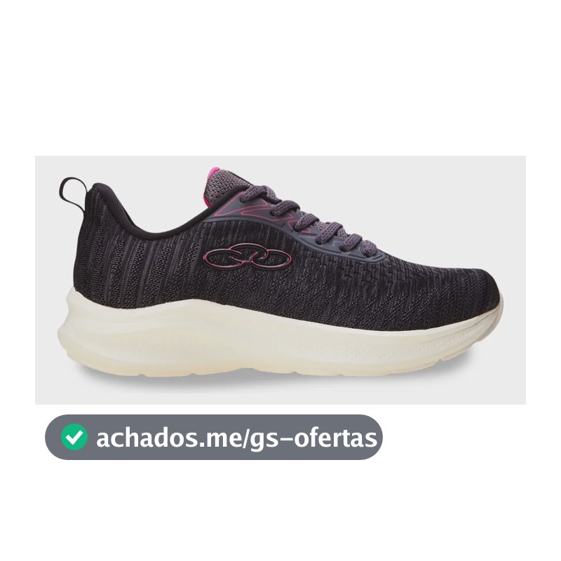 Tênis Feminino Nyx Olympikus Cinza Liso 38