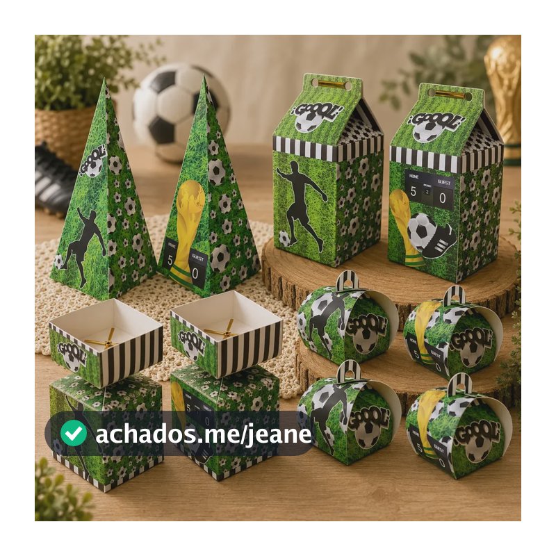 Kit Lembrancinha Futebol Jogadores 20 Caixinhas Full