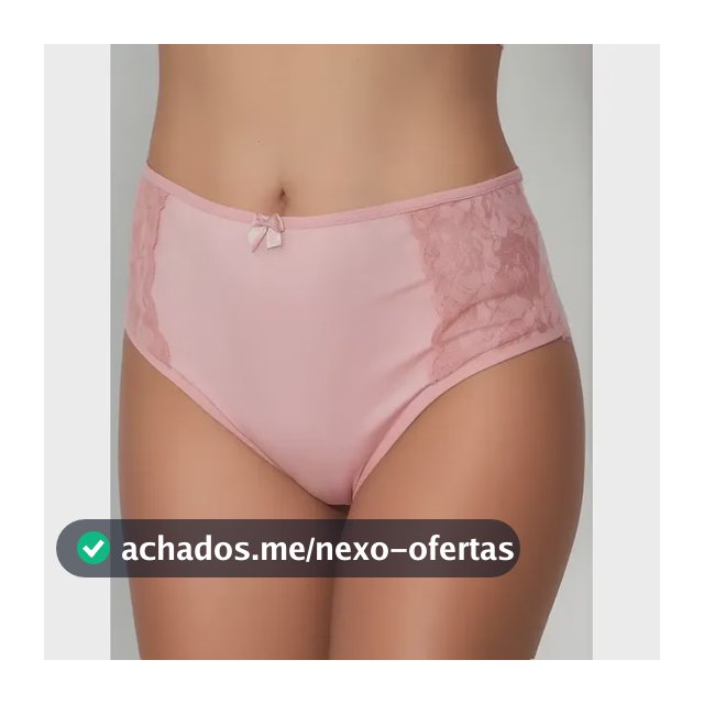 Kit 5 Calcinhas Cintura Alta Alta Modelagem Grande Com Renda