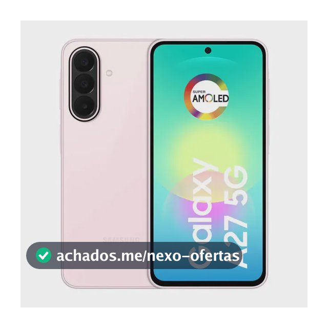 Smartphone Samsung Galaxy A27 5G 128GB 6GB, Super Amoled 6.7'', Câmera Tripla 50MP Selfie 12MP, 5000 mAh, Ip67, NFC, Dual Sim, Recursos IA - Rosa