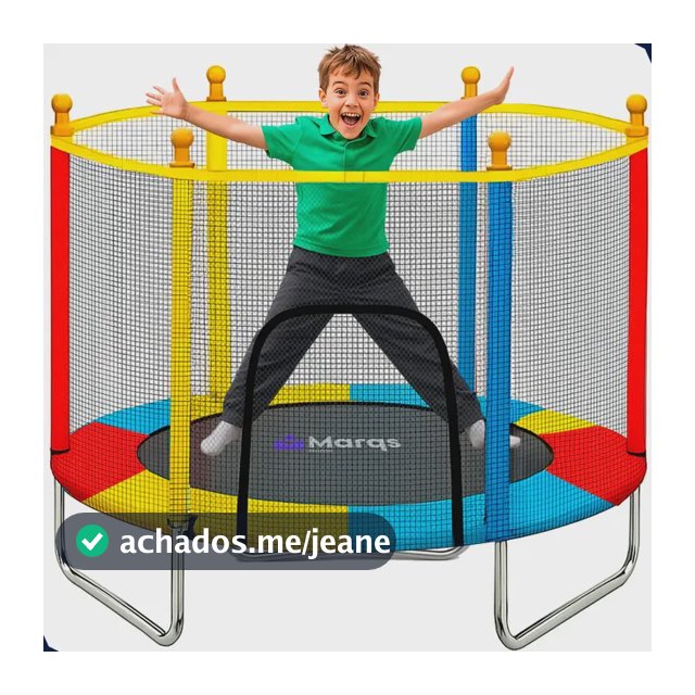 Cama Elástica Infantil Pula-pula Trampolim 1,4m Com Tela De Proteção E Estrutura Reforçada Para Crianças Marqs Home