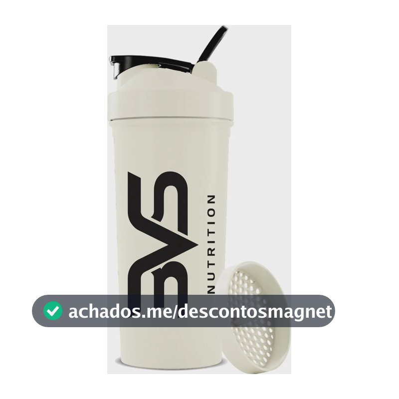 Coqueteleira / Shaker Branca - Academia 600ml - 3vs Nutrition