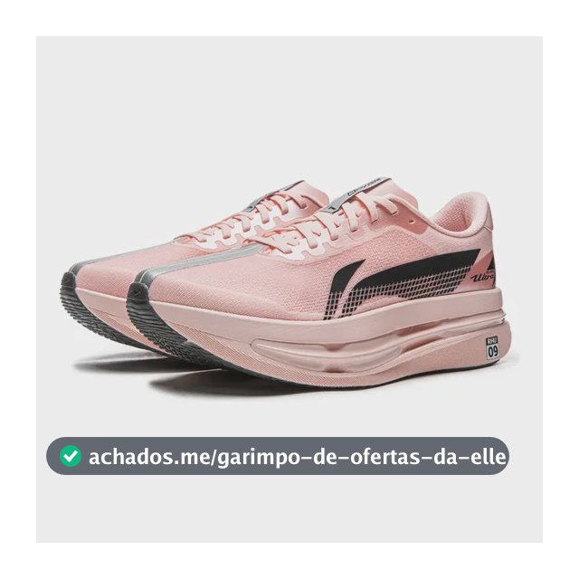 Tênis De Corrida Li-ning Redhare 9 Ultra Cushion Masculino Rosa 8.5