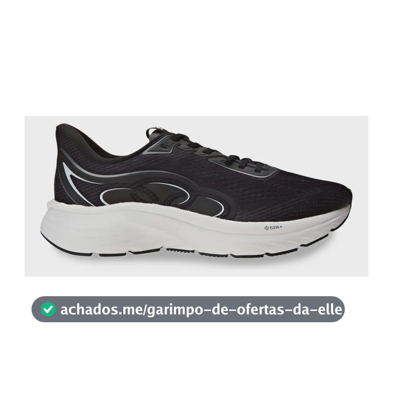 Tênis Masculino Olympikus Veloz 3 Preto Liso 39 Br