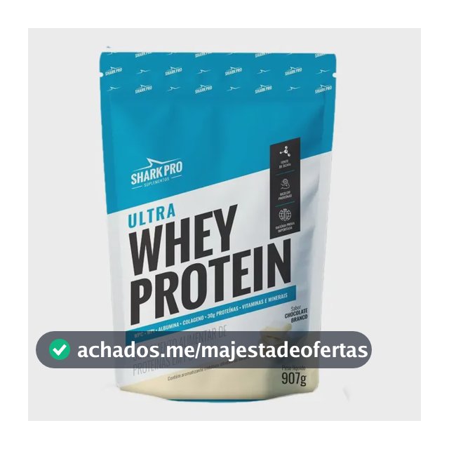 Ultra Whey Isolado Concentrado Chocolate Branco 907g - Shark Chocolate Branco