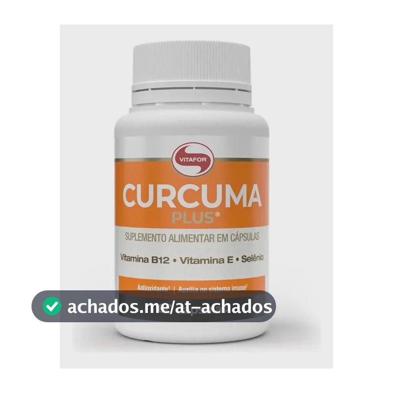 Cúrcuma Vitafor em cápsula Sem sabor x 45g de 60 un
