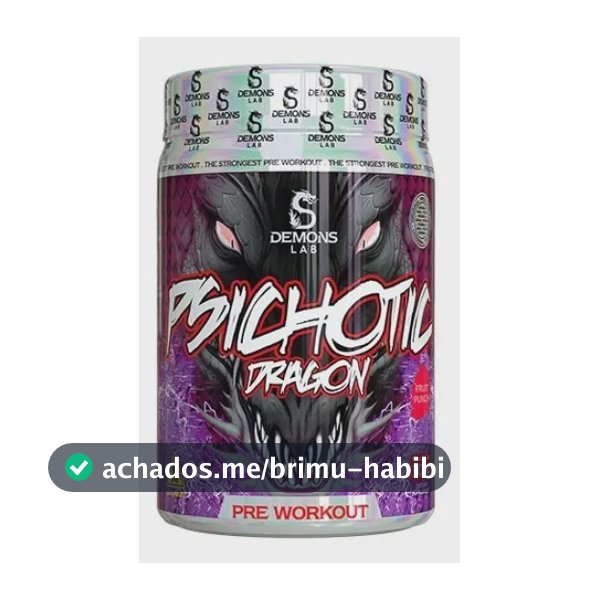Pré Treino Psichotic Dragon 300g C/ Fenilalanina Demons Lab Frutas Vermelhas