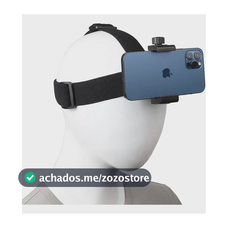 Suporte De Cabeça Para Celular Gravação Vídeos Mãos Livres