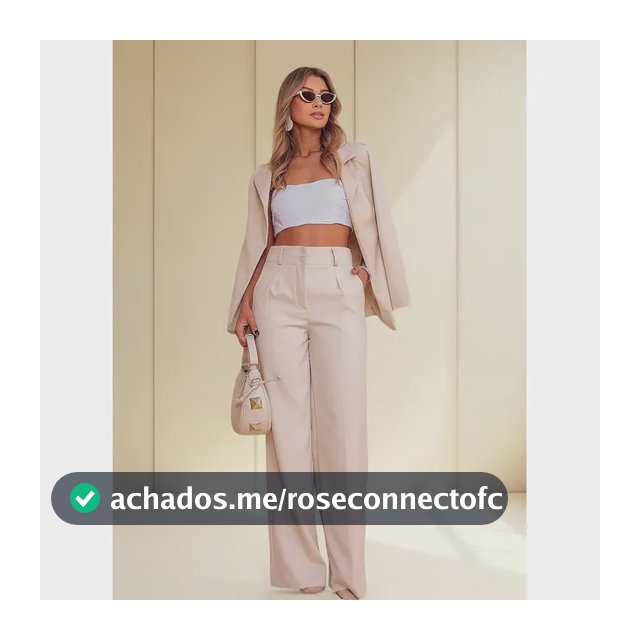 Conjunto Feminino Calça Pantalona E Blazer Social Terninho