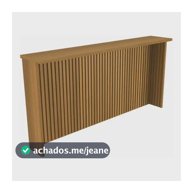 Painel De Ilha Modular Freijó Ripado 200cm Mdf Nesher Ripado Freijó