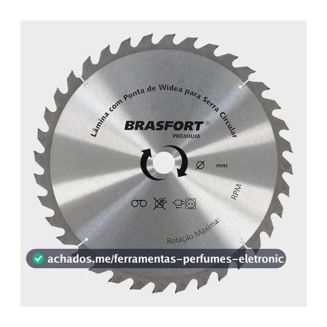 Serra Circular Widea 250mmx30mm 24 Dentes - Brasfort - 7385