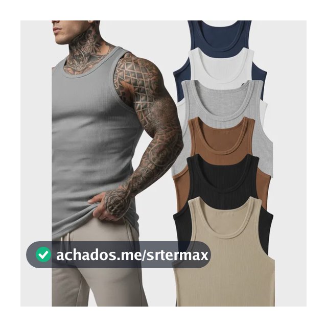 Kit 6 Regata Modelo Americano Canelada Premium Masculina