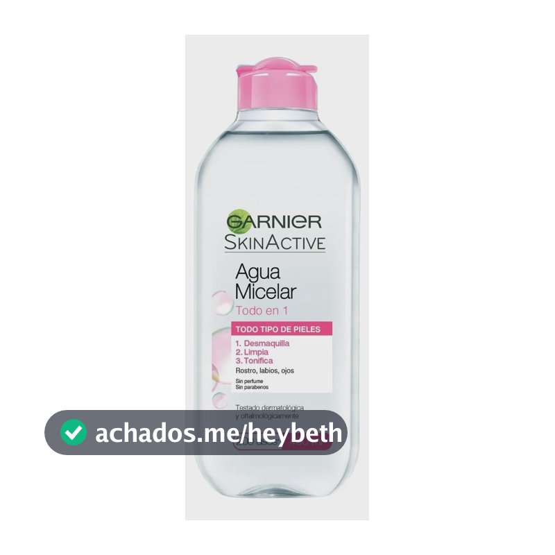 Água Micelar Garnier SkinActive Pink Tudo em 1 Pele Sensível 400ml