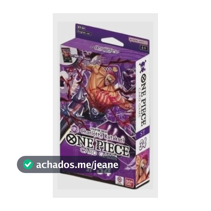 One Piece Card Game Starter Deck Charlotte Katakuri: Edição ST-34 em Inglês