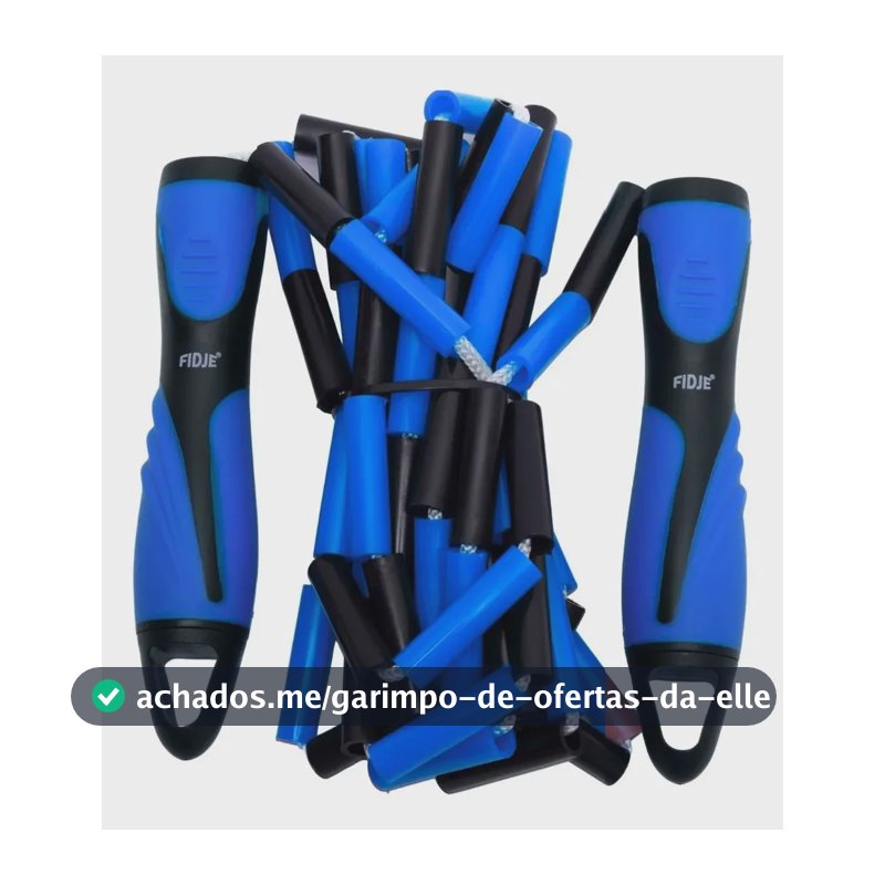 Corda Segmentada De Pular Freestyle Com Rolamentos Azul