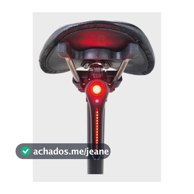 Lanterna Traseira Bike 16 Leds Brake Light Usb Sensor Freio