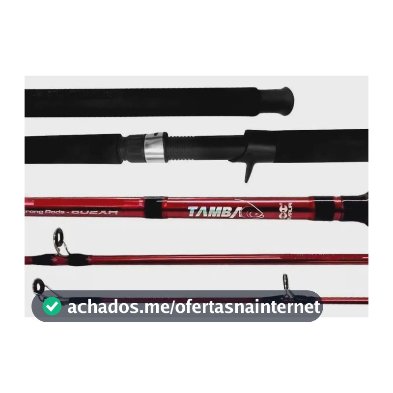 Vara Pesca Pesqueiro Tamba 1,83m 80lb Para Carretilha Maruri Cor Vermelho