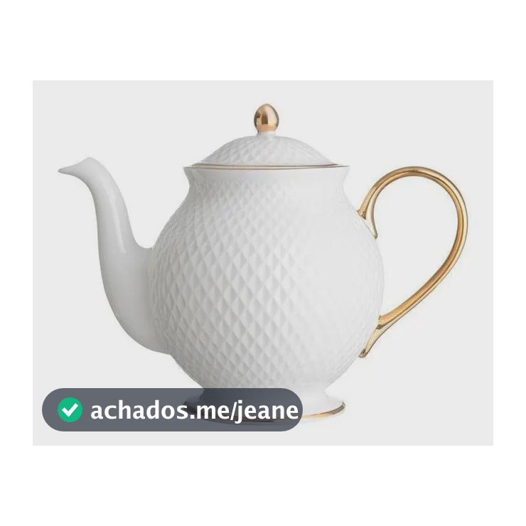 Bule Para Chá Eclat Gold 1 Litro 14 Cm - Home Style