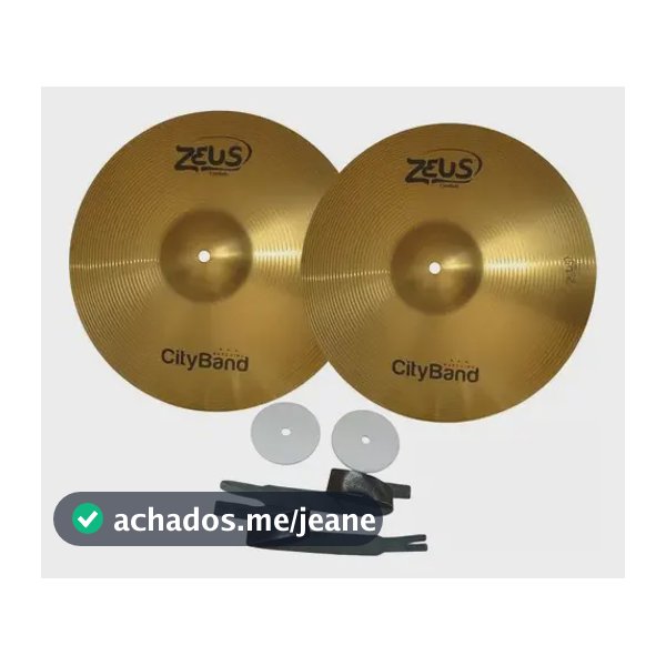 Prato Fanfarra Zeus 14 Cityband Brass Zma14 O Par Cor Latão