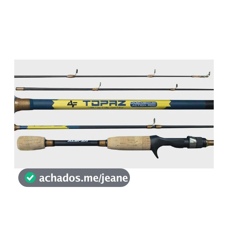 Vara Para Carretilha Albatroz Topaz (1,50m) 6-12lb 2 Partes