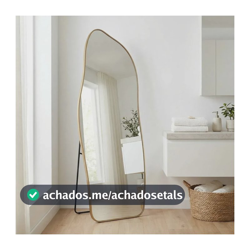 Espelho Lopazzi Orgânico 170x70cm Corpo Inteiro Pinterest Magnus Bronze