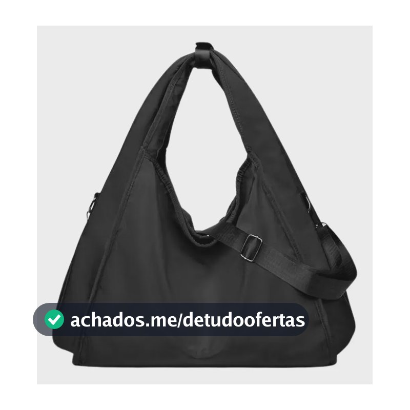 Bolsa Feminina Sacola Leve Ombro Grande Faculdade Moderna Preto Lisa Níquel