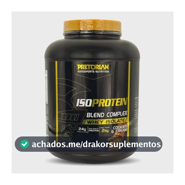 Whey Protein Iso Blend Complex Isolado 2kg Pretorian Cookies
