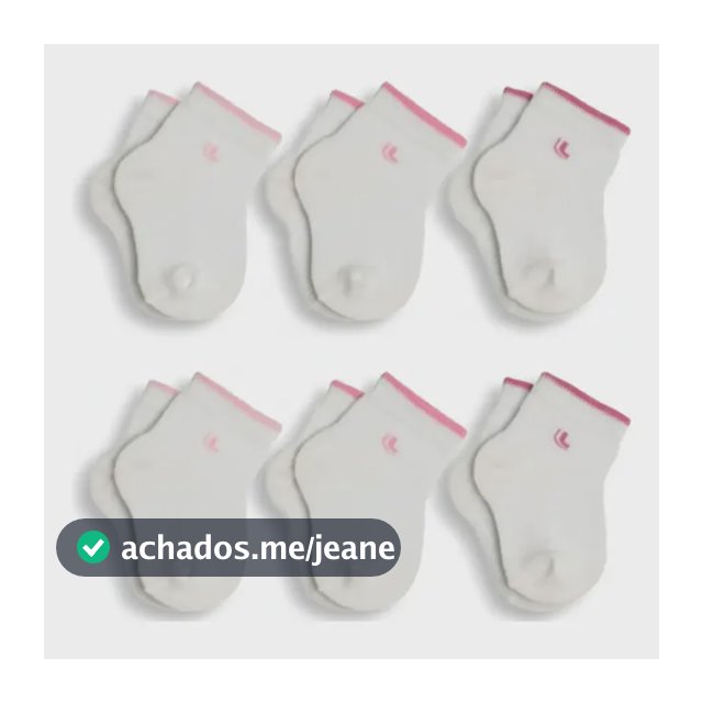 Meia Bebe Menina Lupo Infantil Kit 6 Pares Original Rn Full